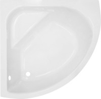 Акриловая ванна Royal Bath Rojo RB 375201 150x150 см, угловая, пристенная, белая, четверть круга, с каркасом, с сиденьем