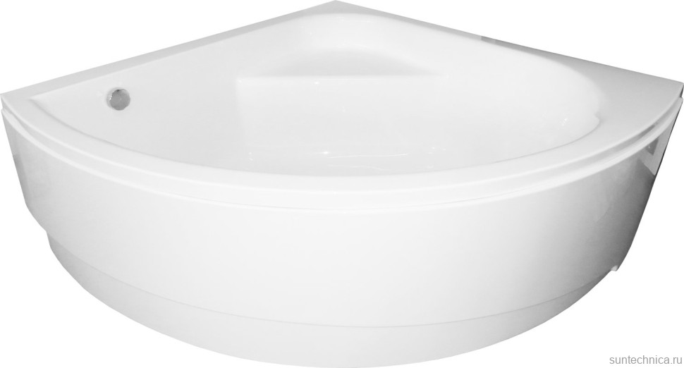 Акриловая ванна Royal Bath Rojo RB 375201 150x150 см, угловая, пристенная, белая, четверть круга, с каркасом, с сиденьем