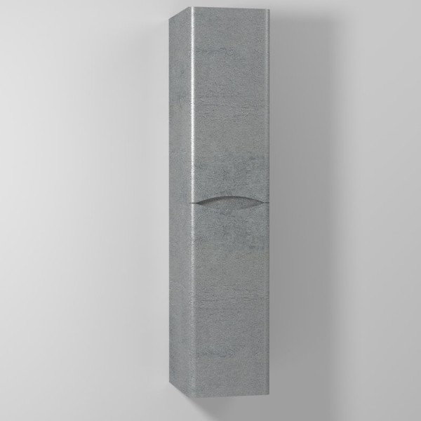 Шкаф пенал для ванной Vod-Ok Adel 30 R, с бельевой корзиной, подвесной, горный камень