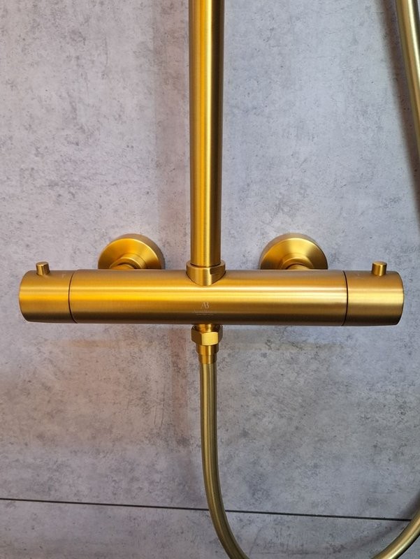 Душевая стойка AltroBagno Metropoli 030425 OrSp матовое золото