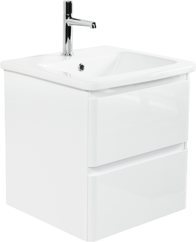 Мебель для ванной комнаты BelBagno Albano-Cer 50 подвесная, bianco lucido