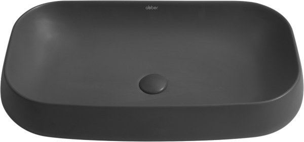 Накладная раковина Abber Rechteck AC2210MG матовая серая
