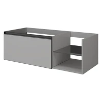 Тумба под раковину без столешницы Armadi Art Quatro 6 120 luna, профиль anthracite