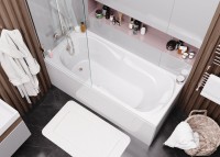 Акриловая ванна Vagnerplast Charitka 170x75 см, пристенная, ультрабелая, с каркасом