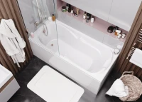Акриловая ванна Vagnerplast Charitka 170x75 см, пристенная, ультрабелая, с каркасом