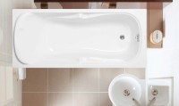 Акриловая ванна Vagnerplast Charitka 170x75 см, пристенная, ультрабелая, с каркасом