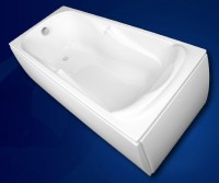 Акриловая ванна Vagnerplast Charitka 170x75 см, пристенная, ультрабелая, с каркасом