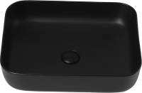 Накладная раковина Abber Rechteck AC2202MB матовая черная