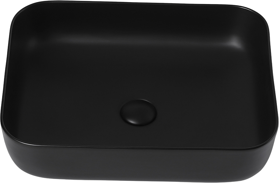 Накладная раковина Abber Rechteck AC2202MB матовая черная