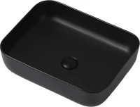 Накладная раковина Abber Rechteck AC2202MB матовая черная