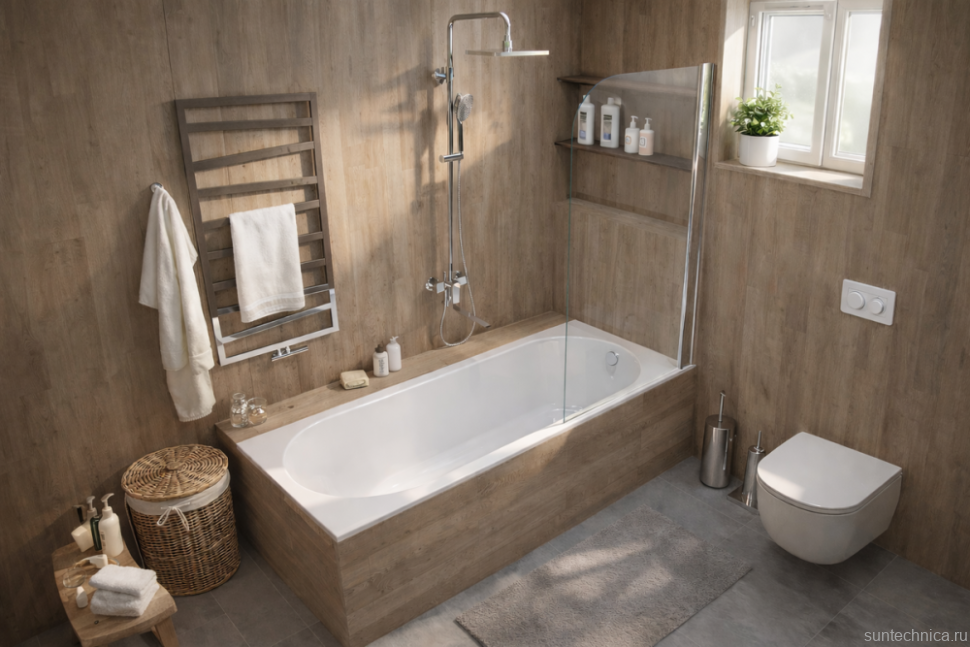 Ванна из искусственного камня Triton Омега 180x80 см, встраиваемая, белая, на ножках