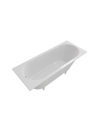 Ванна из искусственного камня Triton Омега 180x80 см, встраиваемая, белая, на ножках