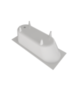 Ванна из искусственного камня Triton Омега 180x80 см, встраиваемая, белая, на ножках