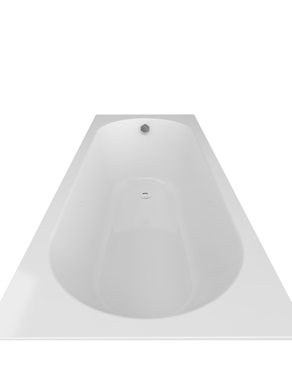 Ванна из искусственного камня Triton Омега 180x80 см, встраиваемая, белая, на ножках