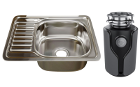 Комплект Мойка Mixline 532311 с декором + Измельчитель KUCHENSTERN Muhle