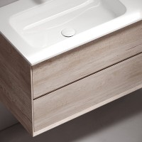 Тумба с раковиной Sancos Marmi 2.0 100 L дуб галифакс натуральный
