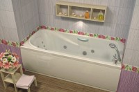 Акриловая ванна EUROLUX Alla 170x75 см, пристенная, белая, с каркасом