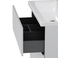 Тумба с раковиной AM.PM Gem 80 напольная, 2 ящика, белый глянец