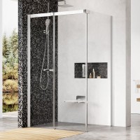 Душевой уголок Ravak Matrix MSDPS L 100х80 Transparent, профиль хром