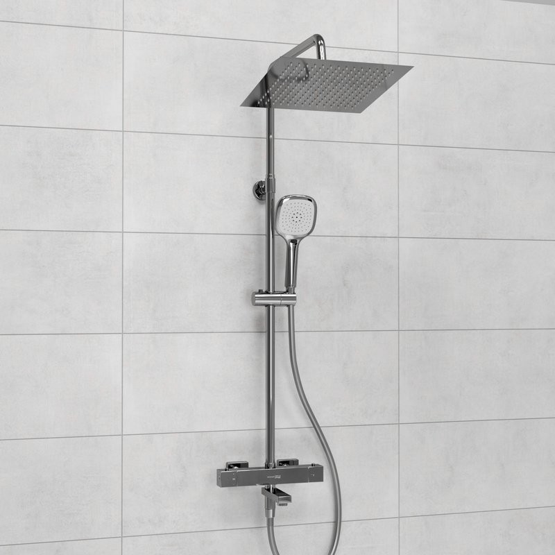 Душевая стойка Wasserkraft Aller A199.118.065.087.CH Thermo с термостатом, хром