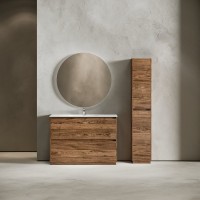 Тумба с раковиной Sancos Libra Floor 120 дуб чарльстон, белая раковина CN7006