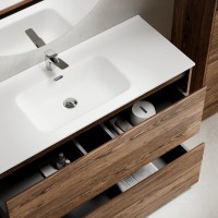Тумба с раковиной Sancos Libra Floor 120 дуб чарльстон, белая раковина CN7006