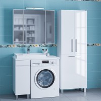 Мебель для ванной комнаты СаНта Марс 29 L напольная, 1 дверца, белая