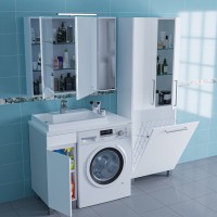Мебель для ванной комнаты СаНта Марс 29 L напольная, 1 дверца, белая