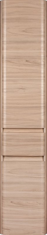 Шкаф пенал для ванной Style Line Атлантика 35 Люкс Plus, R, с бельевой корзиной, ясень перламутр