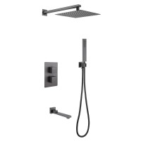 Душевой комплект Abber Daheim AF8250NG С ВНУТРЕННЕЙ ЧАСТЬЮ, никель