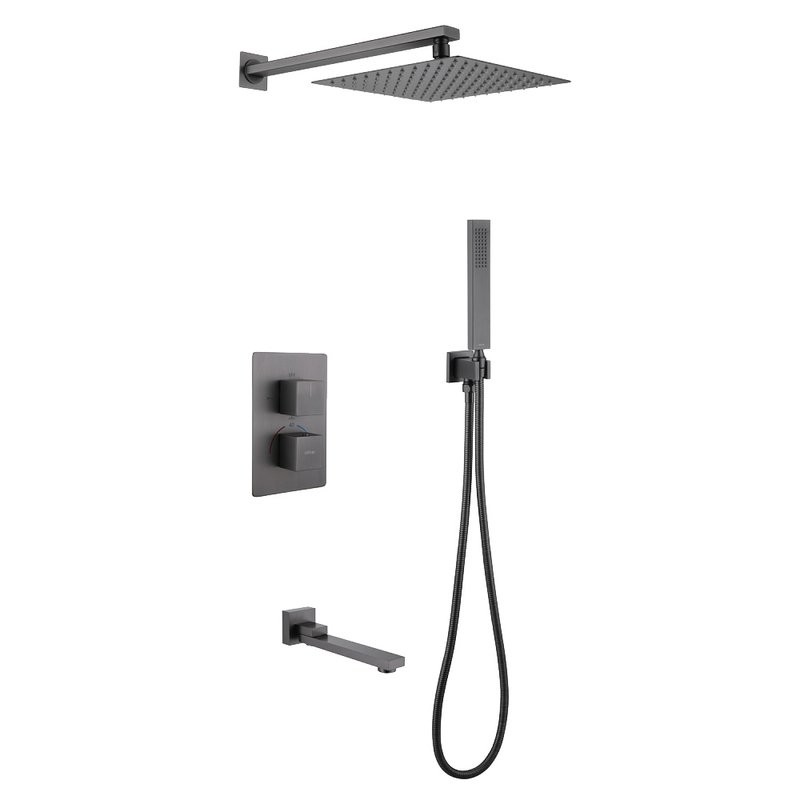 Душевой комплект Abber Daheim AF8250NG С ВНУТРЕННЕЙ ЧАСТЬЮ, никель