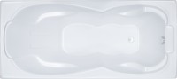 Акриловая ванна Triton Цезарь Экстра 180x80 см, пристенная, белая, с каркасом
