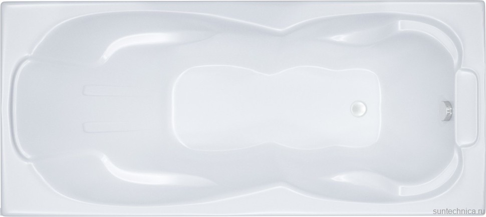 Акриловая ванна Triton Цезарь Экстра 180x80 см, пристенная, белая, с каркасом