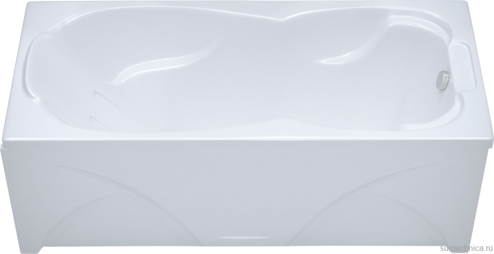 Акриловая ванна Triton Цезарь Экстра 180x80 см, пристенная, белая, с каркасом
