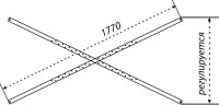 Акриловая ванна Triton Цезарь Экстра 180x80 см, пристенная, белая, с каркасом