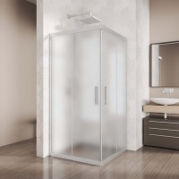 Душевой уголок Kubele DE019 SC-MAT-MT 115 см, профиль матовый хром