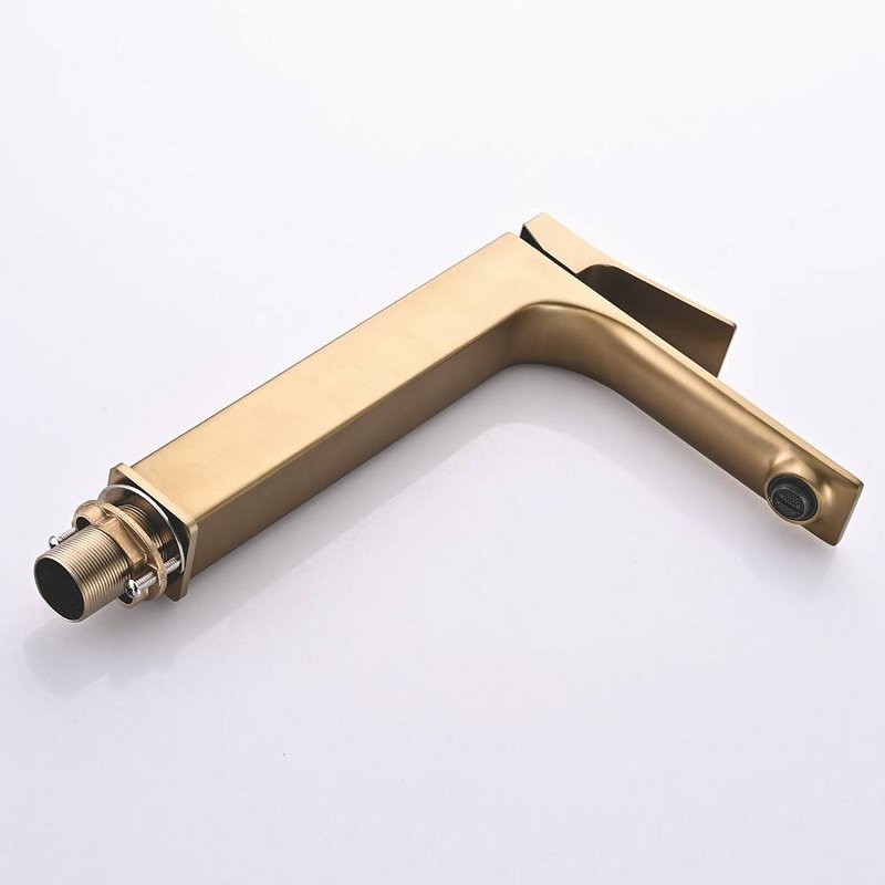 Смеситель для раковины Shevanik S6111G золотой сатин