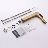 Смеситель для раковины Shevanik S6111G золотой сатин