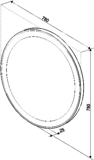 Мебель для ванной комнаты Art&Max Platino 80 подвесная, белая матовая