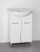 Тумба с раковиной Style Line Эко Стандарт №12 50, напольная, белая