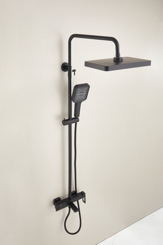 Душевая стойка BELZ B658 B24658-7 матовая черная