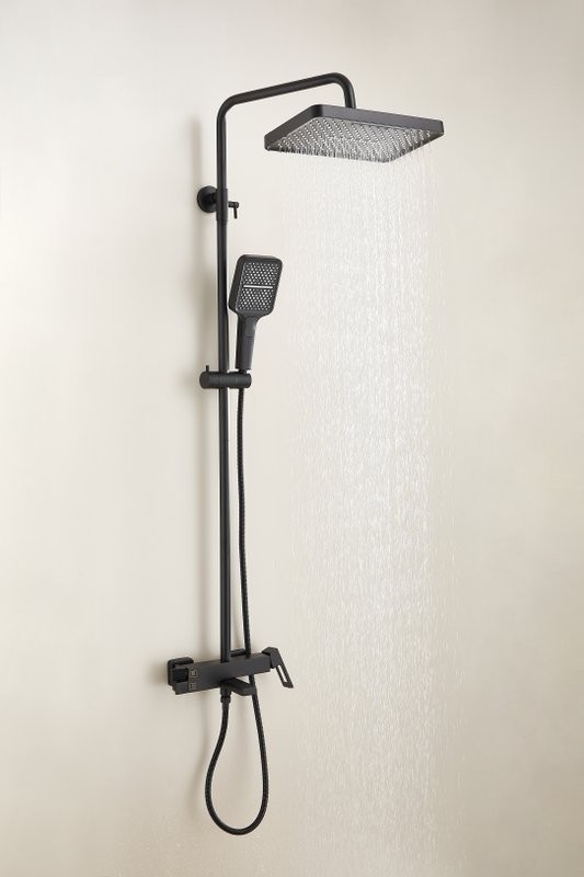 Душевая стойка BELZ B658 B24658-7 матовая черная