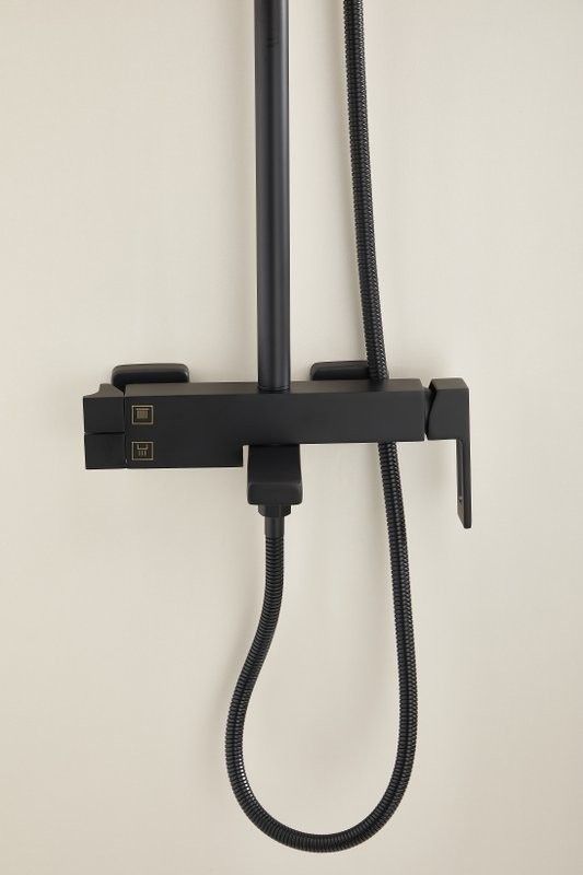 Душевая стойка BELZ B658 B24658-7 матовая черная