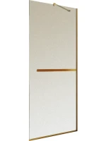 Душевая перегородка Maybahglass MGD-713-3у 109 см, профиль золото, стекло сатин