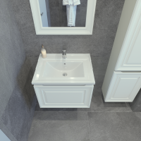 Мебель для ванной комнаты Caprigo Ponza 60 подвесная, белая