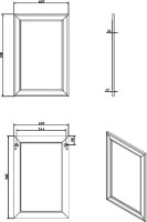 Мебель для ванной комнаты Caprigo Ponza 60 подвесная, белая