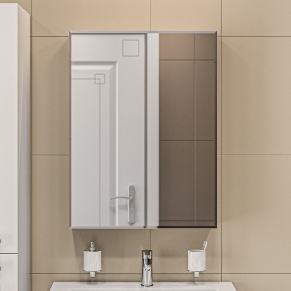 Зеркало-шкаф 1MarKa Соната 60 белый глянец