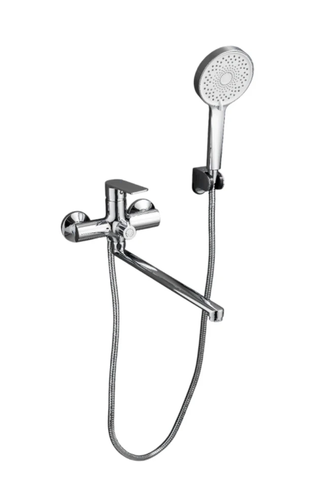 Смеситель с длинным изливом для ванны BELZ B679 B22679 хром