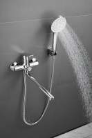 Смеситель с длинным изливом для ванны BELZ B679 B22679 хром