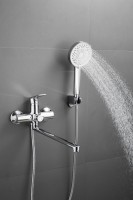 Смеситель с длинным изливом для ванны BELZ B679 B22679 хром